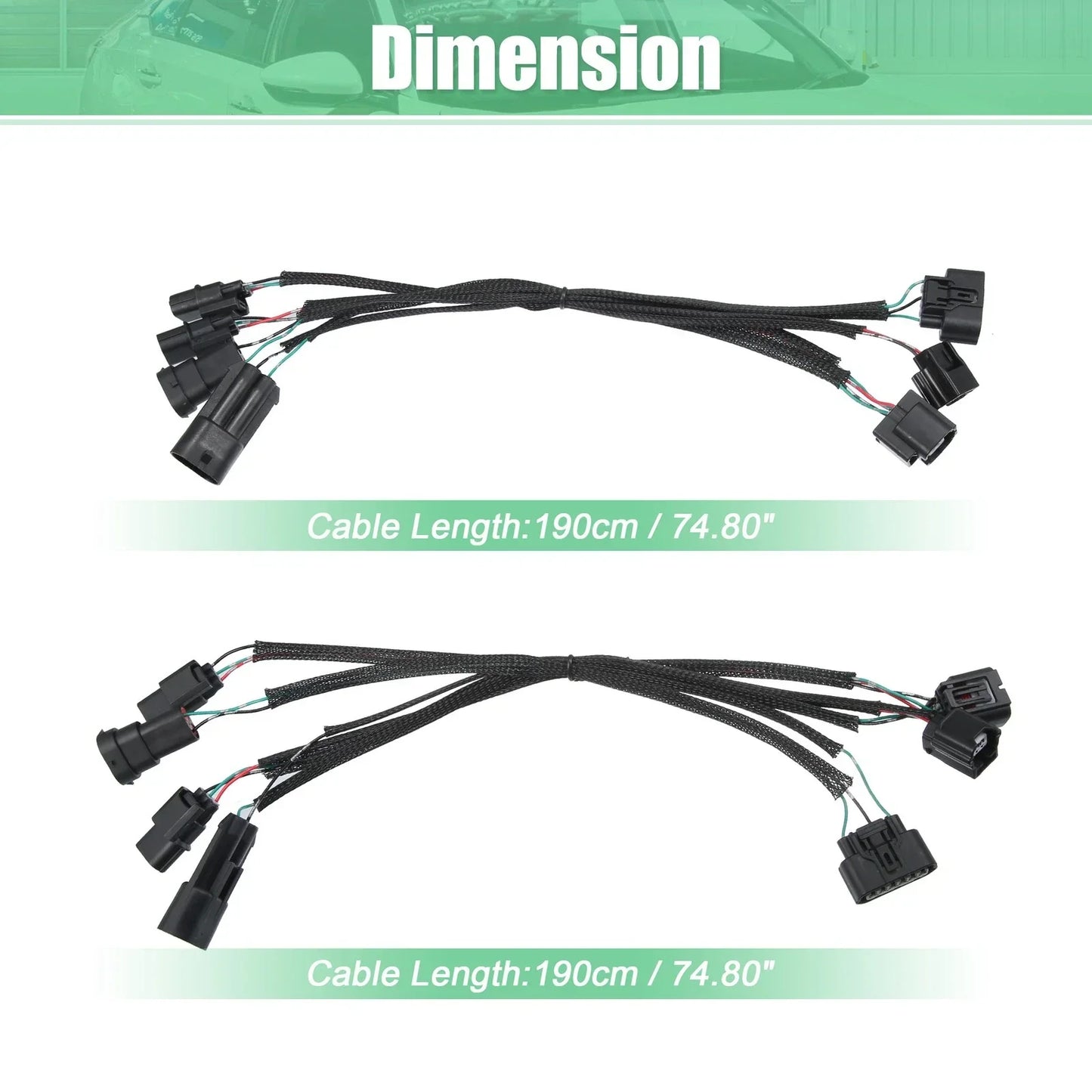 2 x Headlight Adapter Wires for Honda Accord Sedan Halogen to Touring LED (2016-2017)