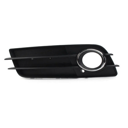 Left Front Fog Light Grille Cover w/Chrome Ring for Audi A4 S4 (2008-2012)