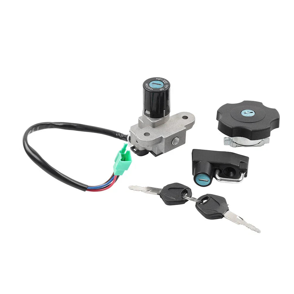 Ignition Switch, Fuel Gas Cap, Helmet Lock Kit for Yamaha DT125RE, DT125X (2005-07)