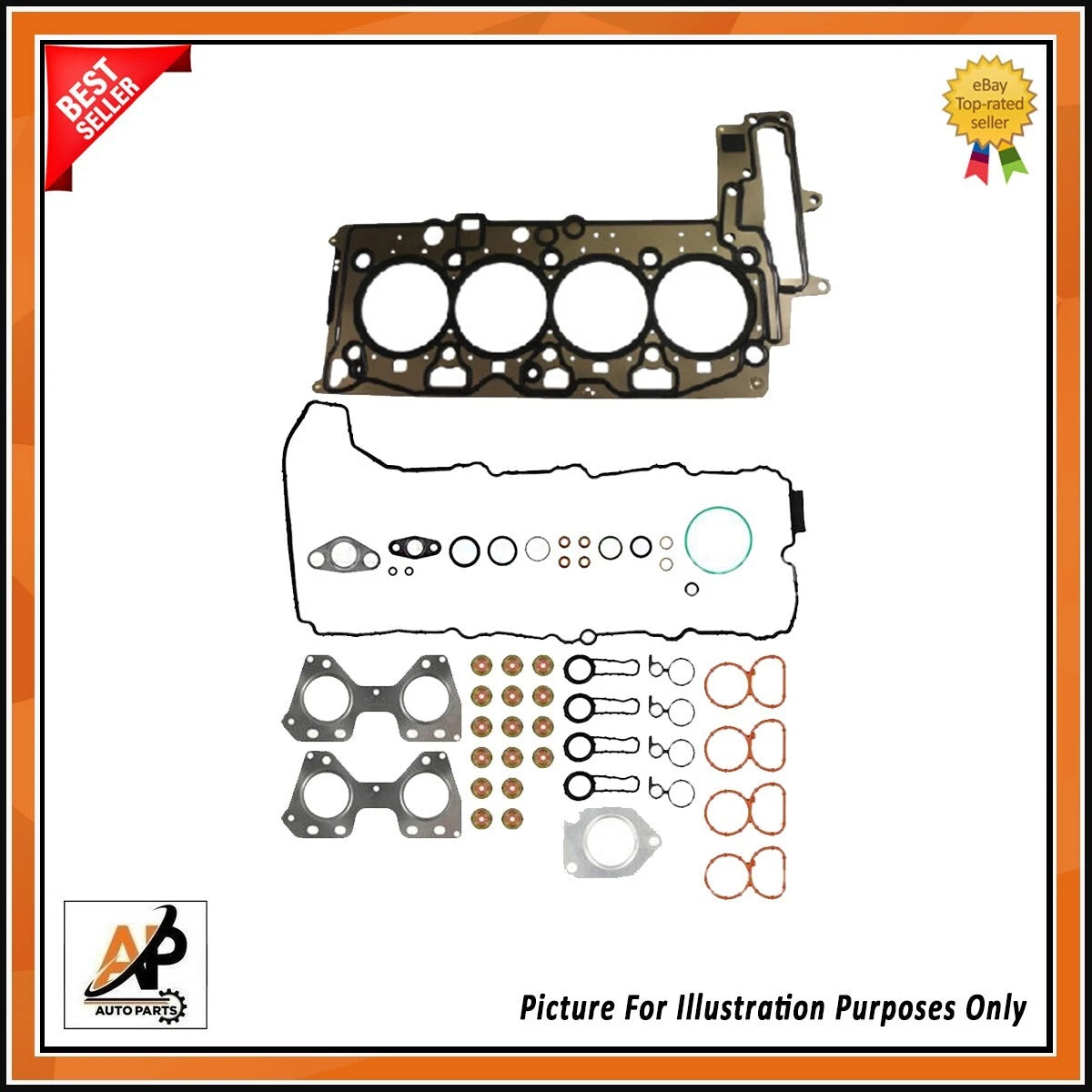 Engine Head Set with Head Gasket Replacement for BMW X1 X3 X5 (2009–2018)