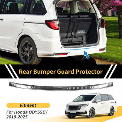 Rear Bumper Topper for Honda Odyssey 2019-2025 Silver Tone 1 x Piece