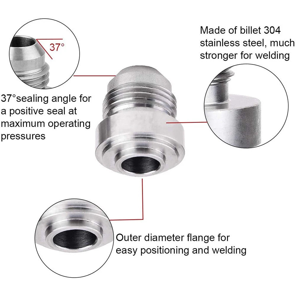 16AN Male Aluminum Weld-On Fitting for JXSS032