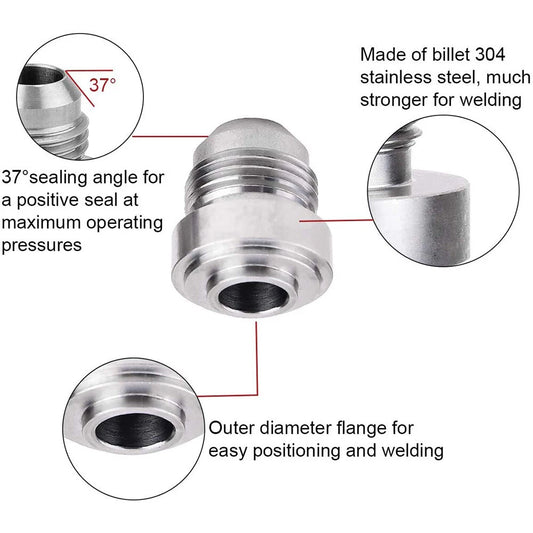 16AN Male Aluminum Weld-On Fitting for JXSS032