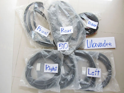 Weatherstrip Rubber Seal Set for Datsun 510 1600 4-Door (1968-1973) - 7 pcs