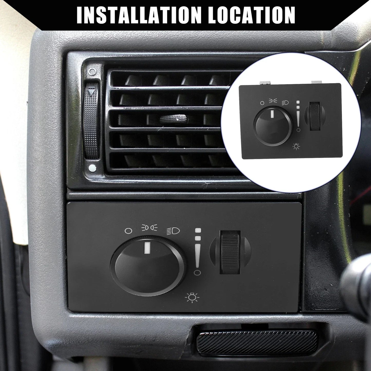 Car Headlight Switch for Chrysler 300, Dodge Challenger (2005-2010)