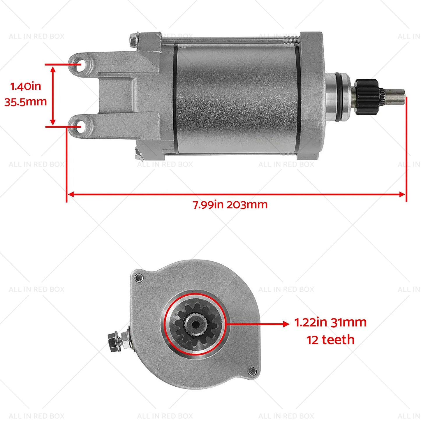 Starter Motor for Yamaha XT500E, XT500/600 EZ, XT400E, XTZ750 (1990-1994)