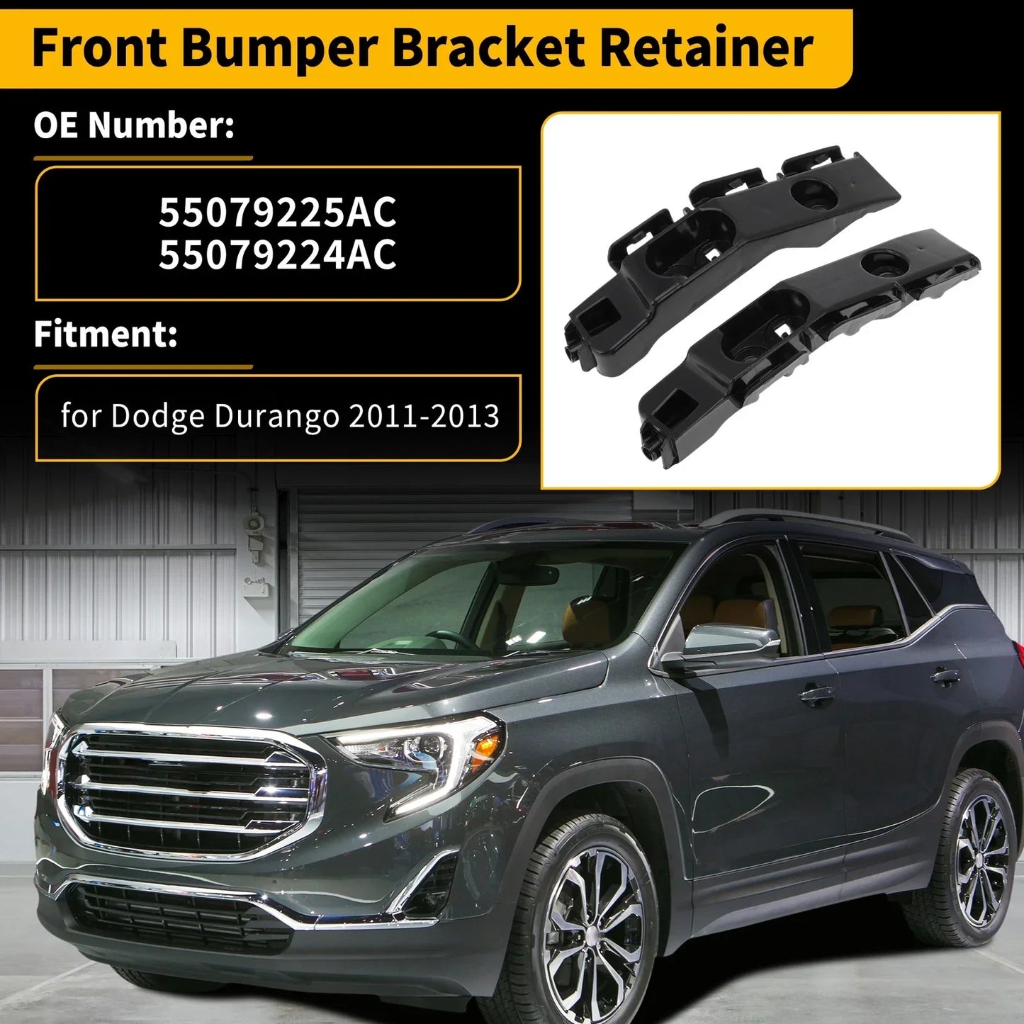 Front Bumper Bracket for Dodge Durango 2011-2013 (2 x Brackets)