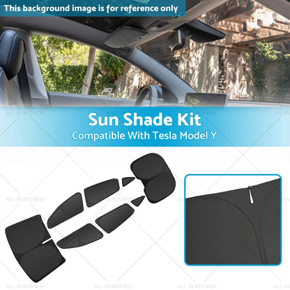 8-Piece Sun Shade Cover for Tesla Model Y (2021-2023)