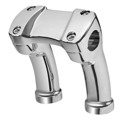 4" Handlebar Riser 1.25" Bar for Harley Softail Fatboy Dyna Low Rider Chrome