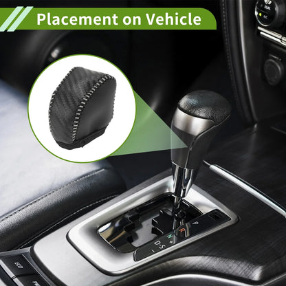 Gear Shift Knob Cover for Lexus NX250 2022-2023 Black Carbon Fiber