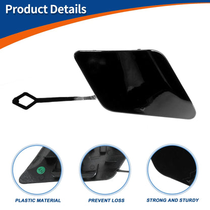 Front Bumper Tow Hook Cap for Mercedes-Benz C250 C350 (2012-2015) Black