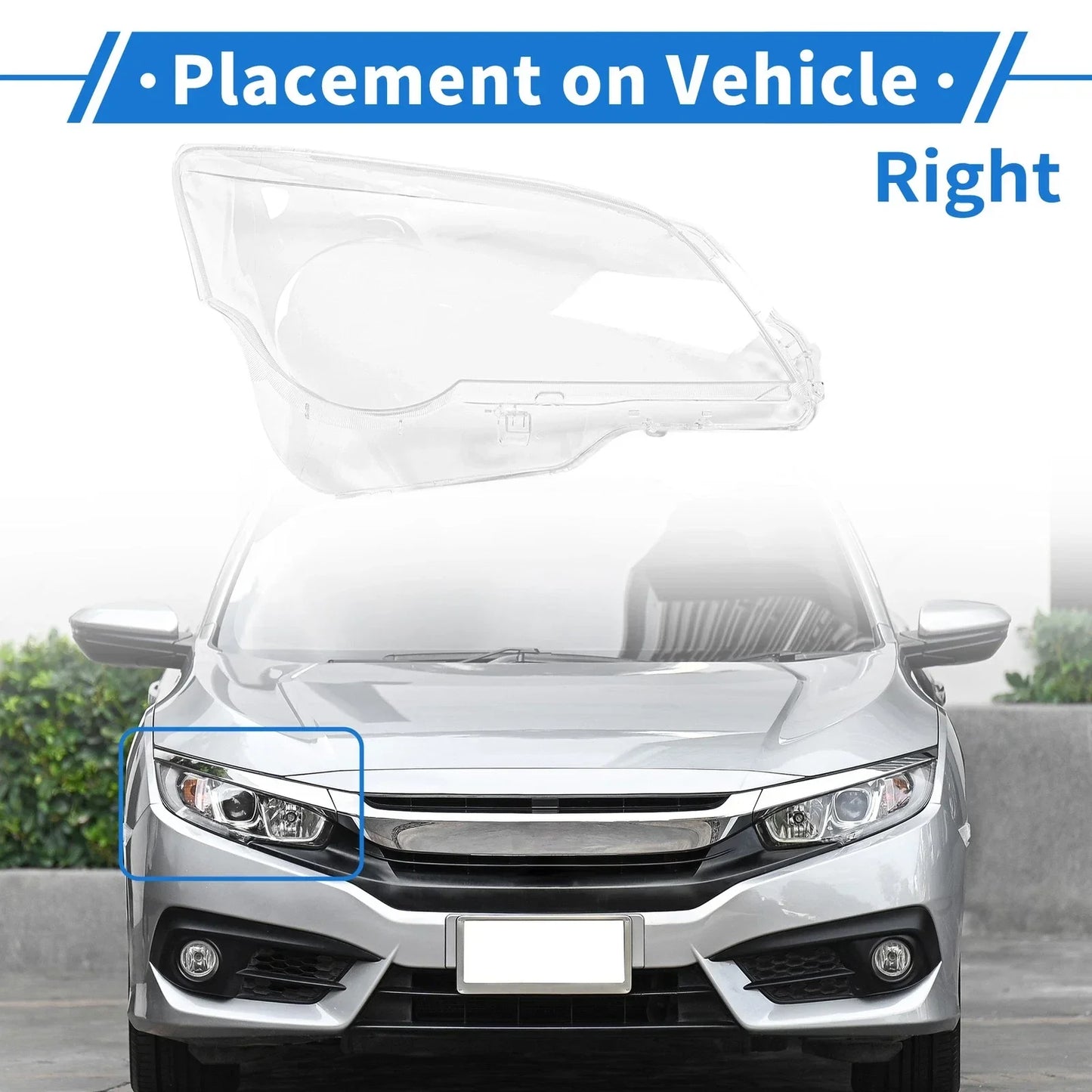 Car Front Right Headlight Lens Cover for Lexus GX460 (2010-2013)