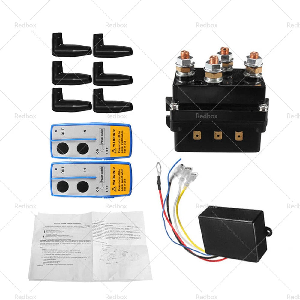 12V HD Electric Contactor Winch Solenoid for 4x4 (500A) Wireless Remote