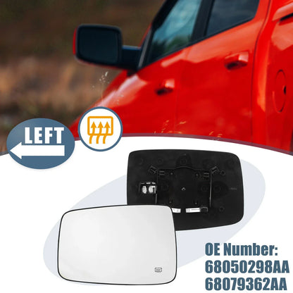 Heated Mirror Glass Left Side for Dodge Ram 1500 2500 (2009-2018)