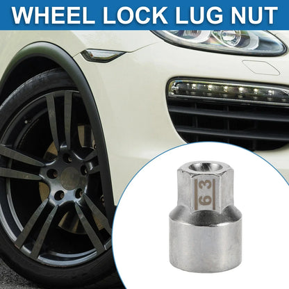 Wheel Lock Lugnut 9/10" Anti-theft Screw Nut Removal Key for Porsche