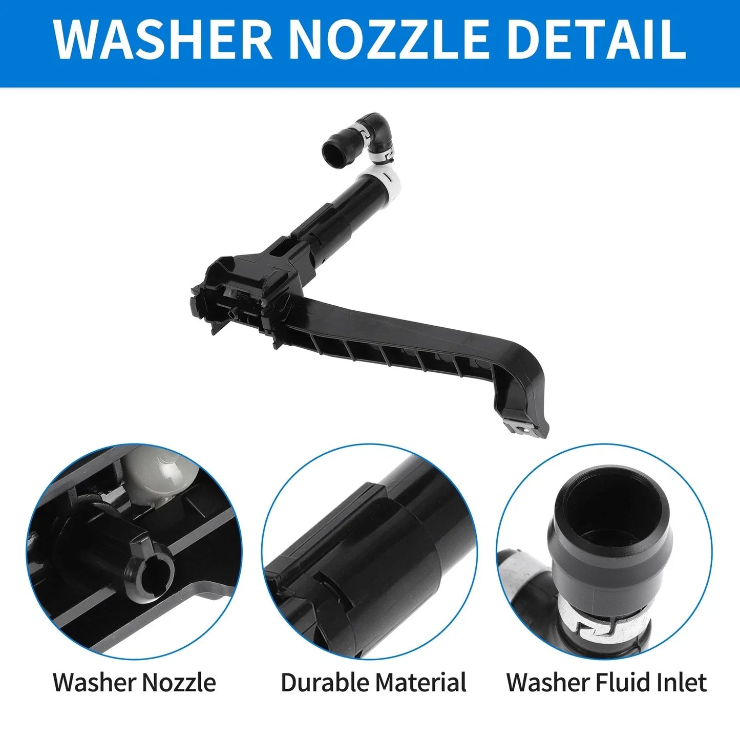 Front Driver Side Headlight Washer Nozzle for Lexus IS250 (2009-2010)