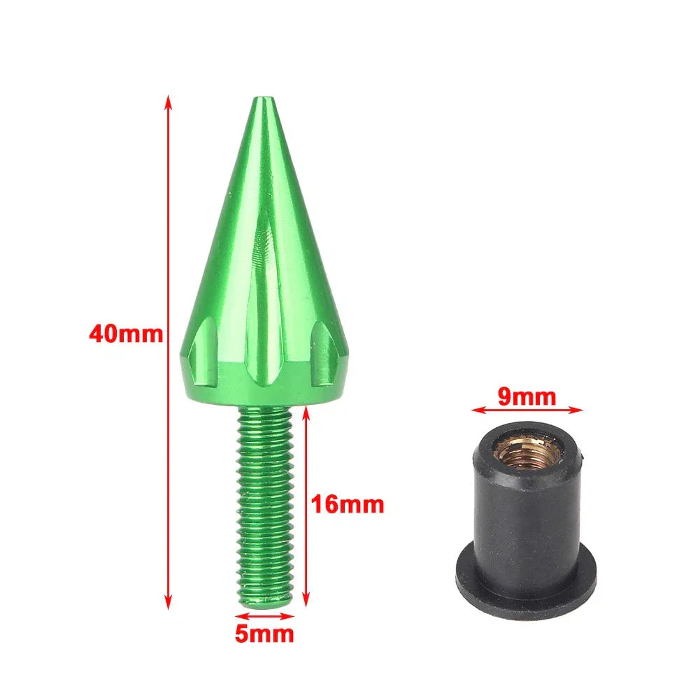 10 x Windshield Spike Bolts Screws for Yamaha Honda Kawasaki Suzuki