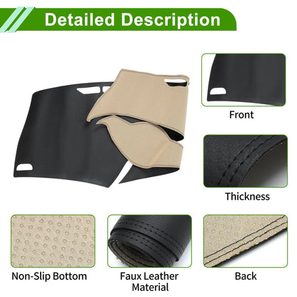 Dashboard Cover Mat for Honda Civic (2012-2015) - Black Carpet