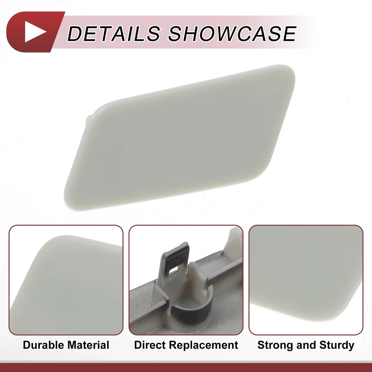 Front Left Washer Nozzle Cover for Lexus LX570 (2016-2021) - Unpainted 1 x Cap
