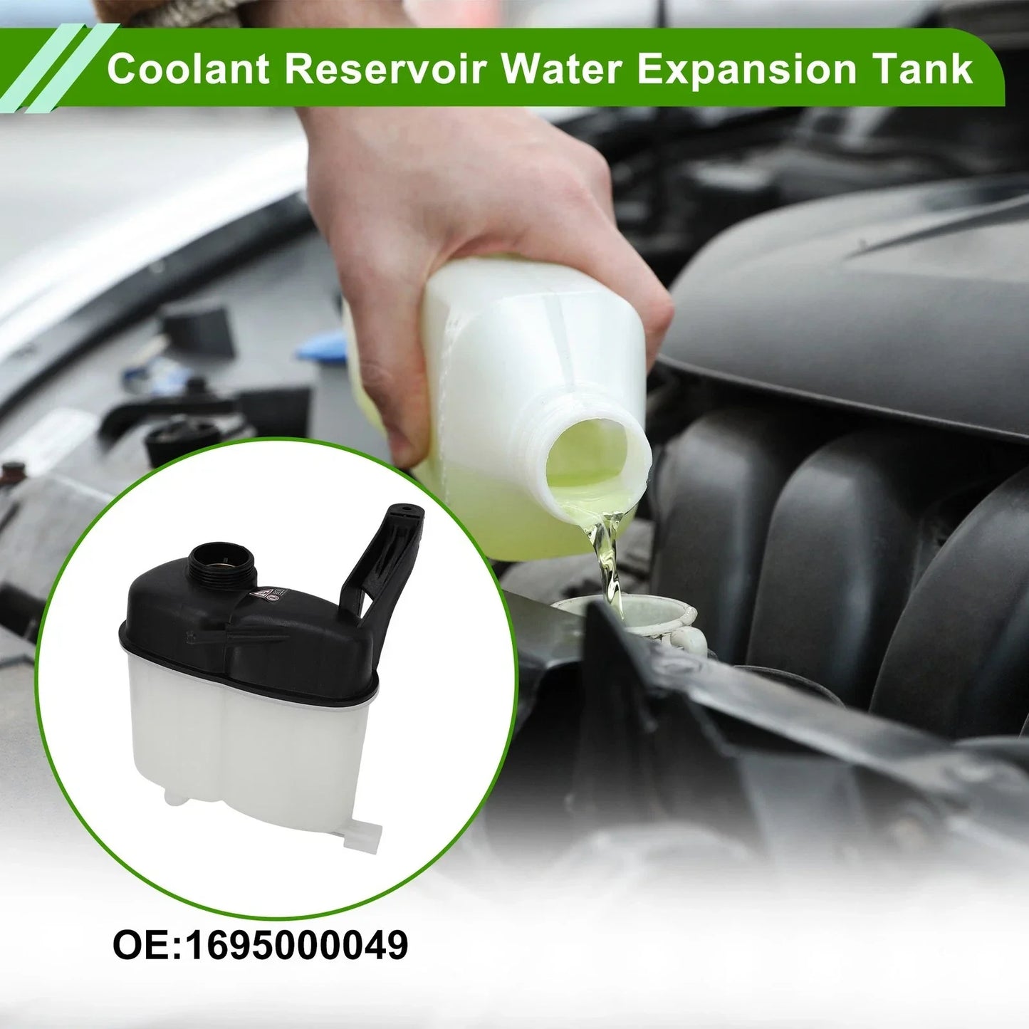 Coolant Expansion Recovery Overflow Tank for Mercedes-Benz W169 (2005-2012)