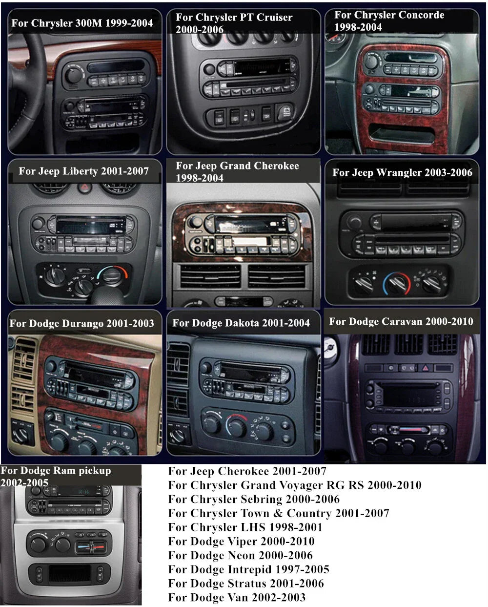 9'' Car Stereo GPS Navigation for Jeep Chrysler Sebring Dodge (2001-2010)