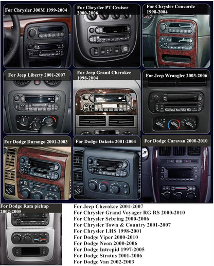 9'' Car Stereo GPS Navigation for Jeep Chrysler Sebring Dodge (2001-2010)