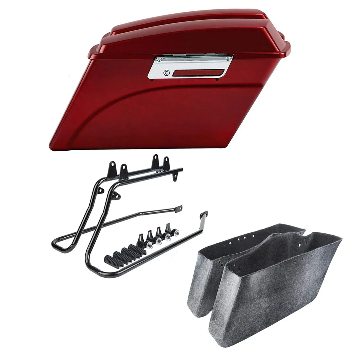 Red Saddlebags Conversion Bracket for Harley Softail Fatboy (1989-2017)