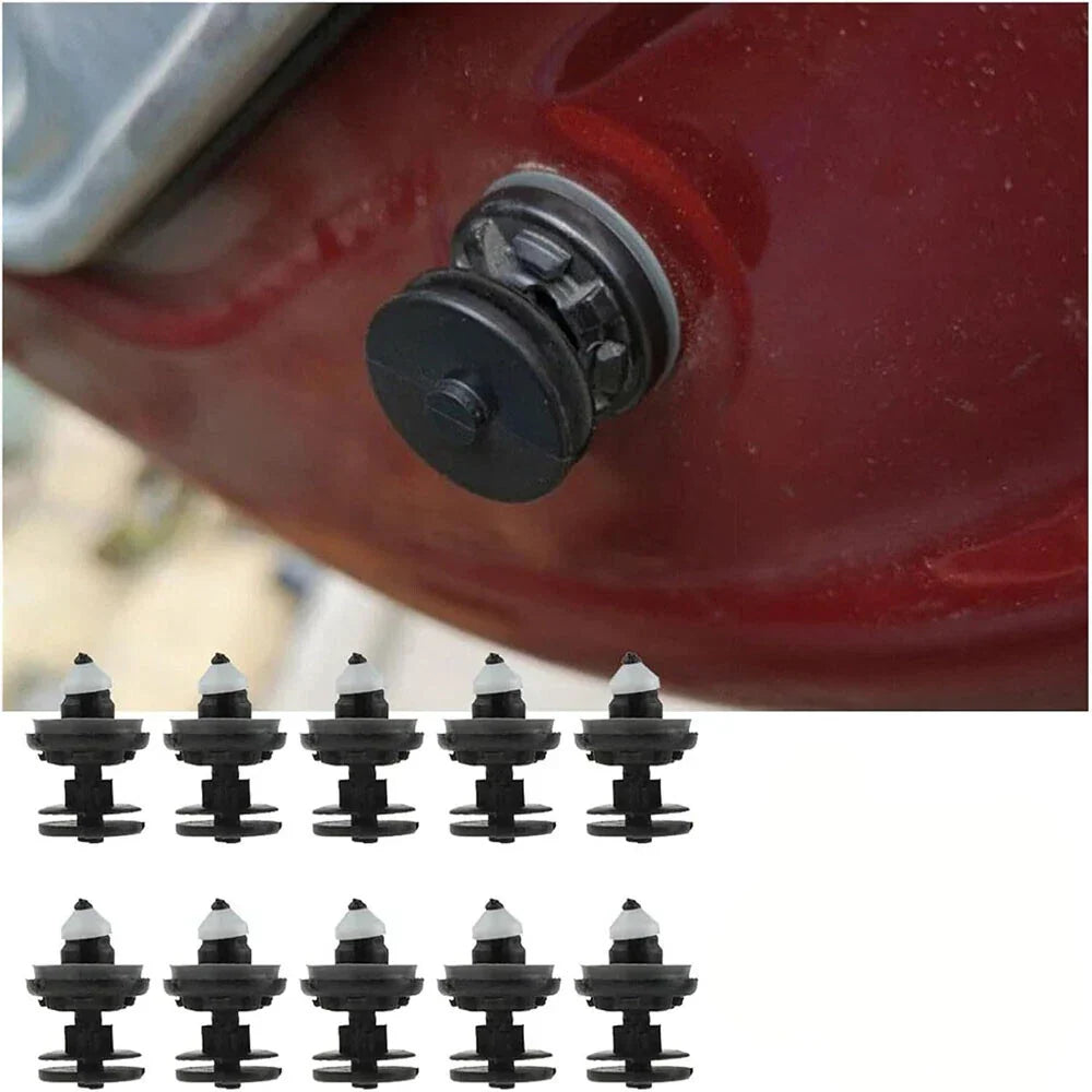10 x Car Door Trim Panel Clips for Ford Focus, Kuga, C-MAX (2004-2023)