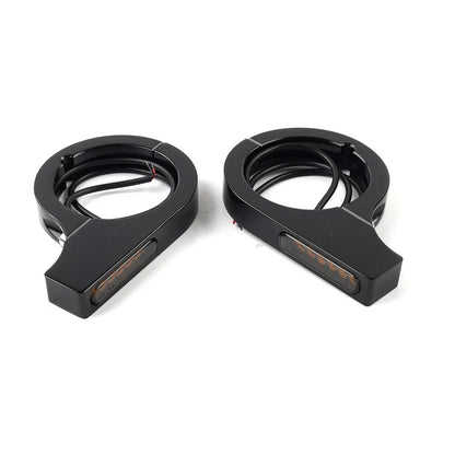 LED Fork Turn Signal Light Indicator Amber for Harley Touring