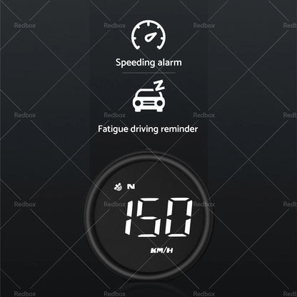 Digital Speedometer GPS Head-Up Display for Car - MPH/KM Overspeed Alarm