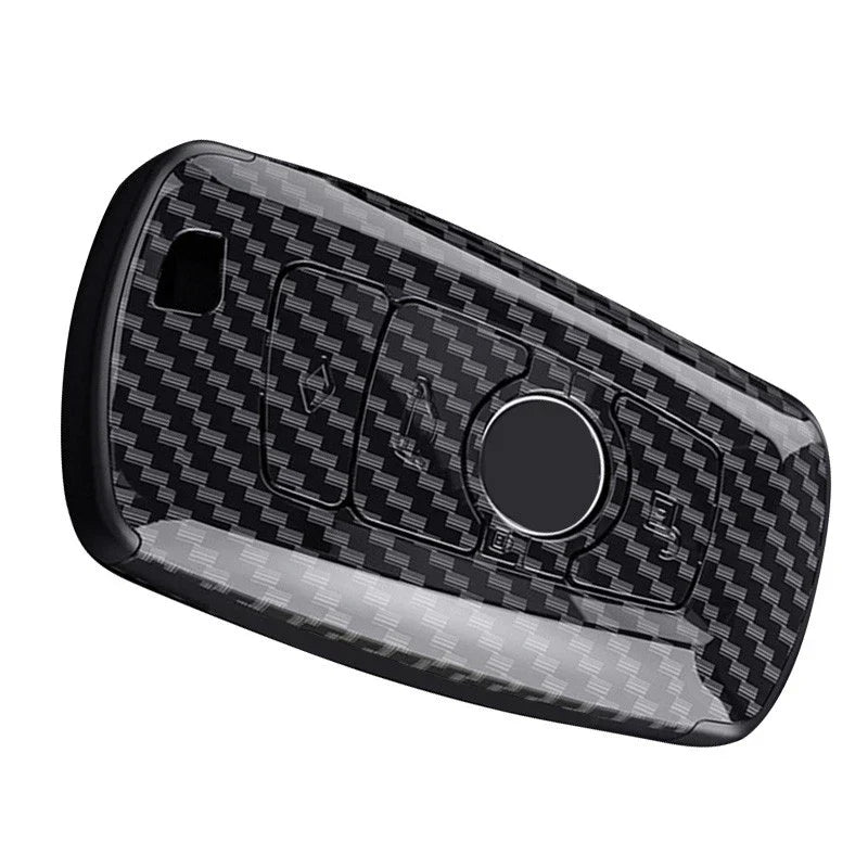 Carbon Fiber Style Remote Key Shell Cover for BMW 1 2 3 4 5 6 7 (2000-2023)