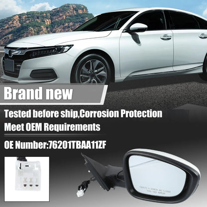 3 Pin Right Side Door Mirror Assembly for Honda Accord (2018-2022)