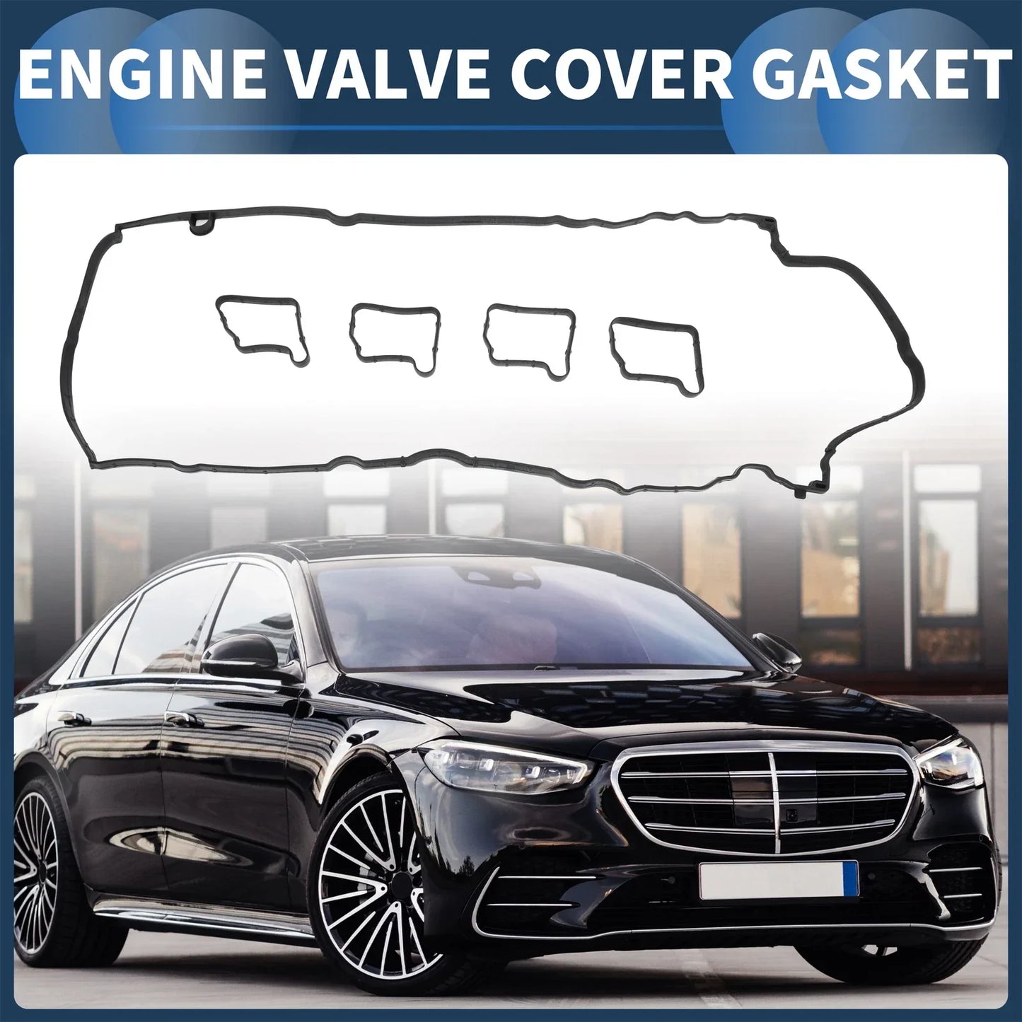 Valve Cover Gasket for Mercedes-Benz C180 1.8L L4 GAS DOHC (2007-2014)