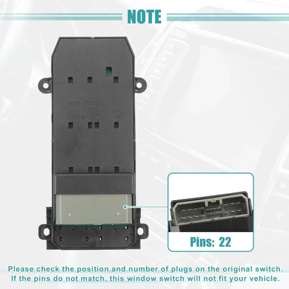 Right Driver Side Power Window Switch for Honda CR-V (2007-2010)