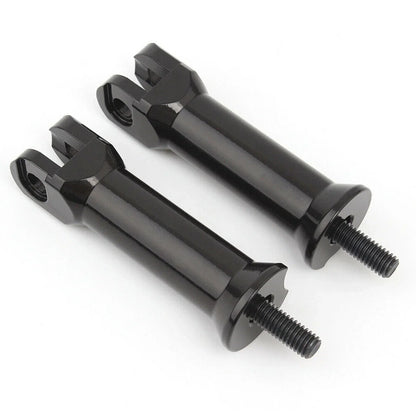 Black Passenger Foot Peg Support Mount for Harley Fatboy Softail