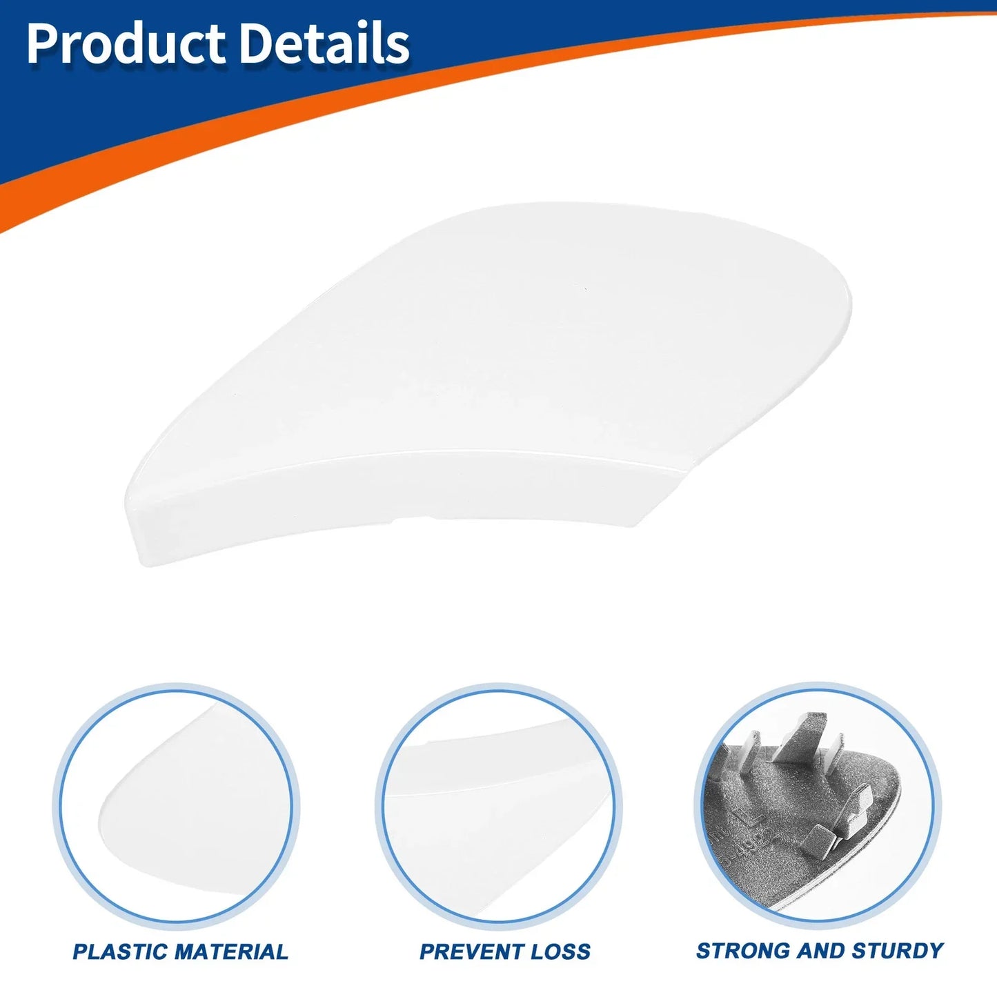 Front Bumper Tow Hook Cover for Mercedes-Benz GLE W166 (2016-2020) White