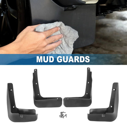 Front & Rear Mud Flap Splash Guards for Hyundai Sonata Sedan (2015-2016)