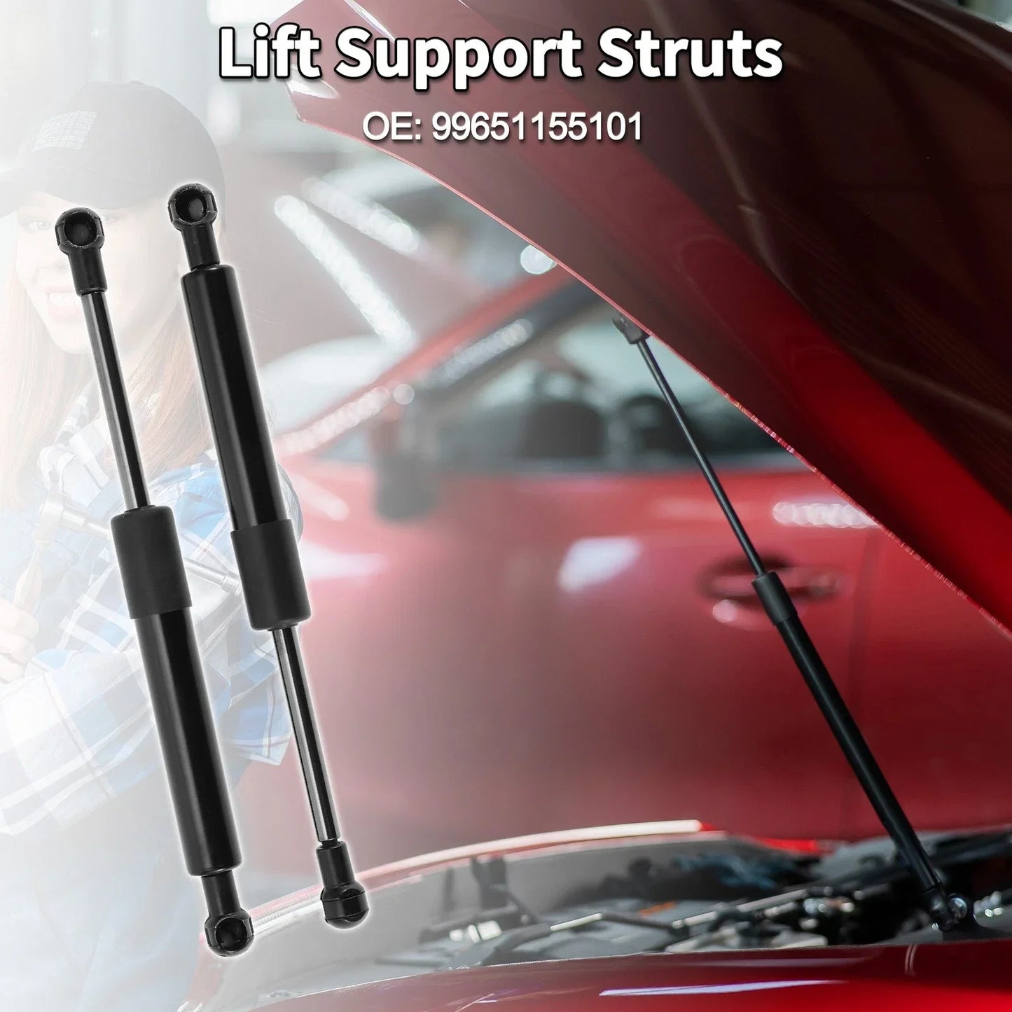 Hood Lift Supports Struts for Porsche 911 Boxster (1999-2004)