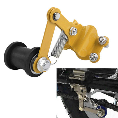 Yellow & Black Universal Bolt-On Chain Tensioner Roller Adjuster for ATV/Dirt Bike