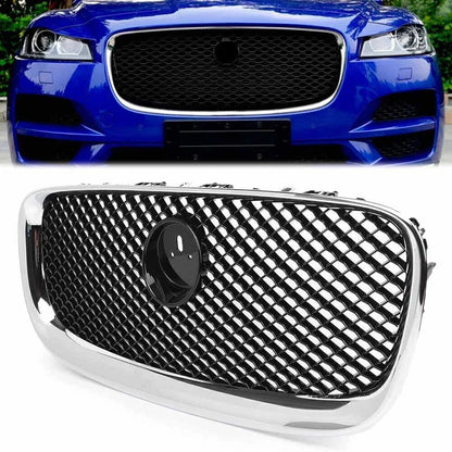 Honeycombe Front Upper Grill Mesh for Jaguar XF XFR (2012-2015)