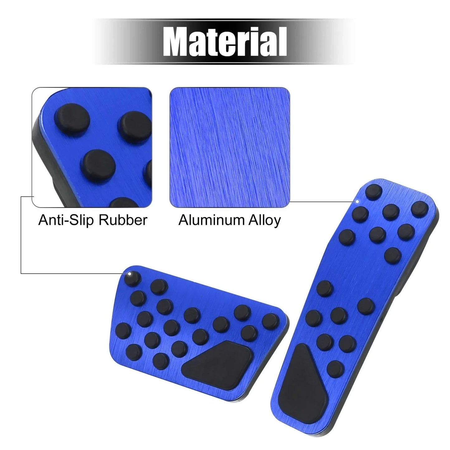 Anti-Slip Brake & Gas Pedal Cover Kit for Dodge Chrysler