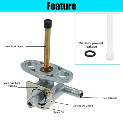 Fuel Valve Petcock Shut Off Tank Switch Kit for Honda Rancher 350 (2000-2006)