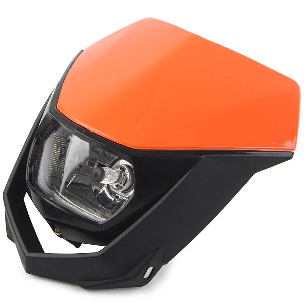Universal Headlight Fairing for Supermoto Dirt Bike - Orange