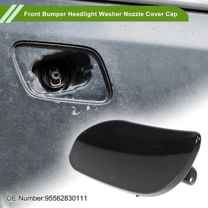 Washer Nozzle Cover Cap for Porsche Cayenne 2008-2010 (2 x Black)