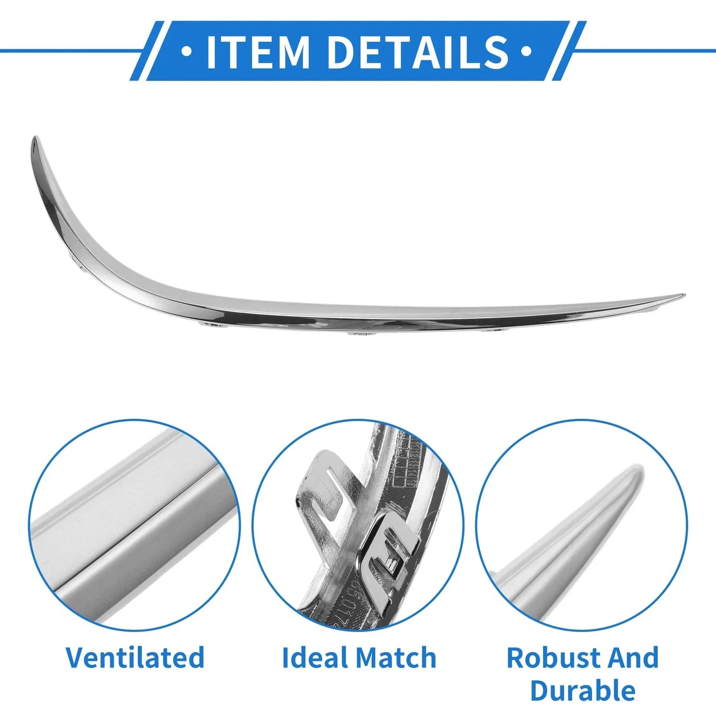 Front Left Bumper Grille Trim for Mercedes-Benz W213/E (2016-2020)