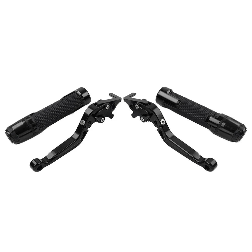 Black Extendable Brake Clutch Levers Grips for BMW R1200GS ADV (2004-2018)