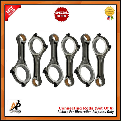 Connecting Rods Set of 6 Heavy Duty for Audi VW 3.0 TDI (2009–2016)