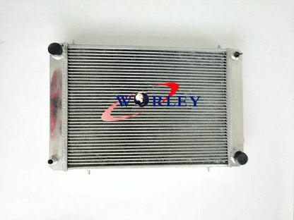 62MM Aluminum Radiator + Fan for Triumph TR8 3.5L V8 (1978-1981)