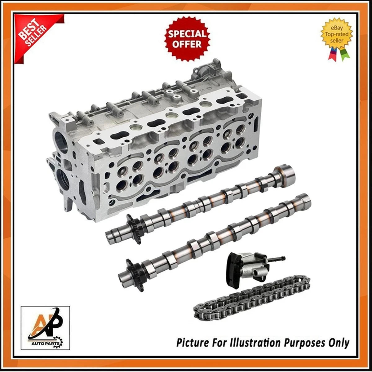 Cylinder Bare Head with Engine Rebuild Kit for Peugeot 2.0 DW10FUD (2000–2010)