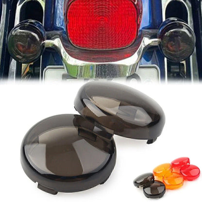 Smoke Turn Signal Lens Covers for Harley Touring Softail Dyna